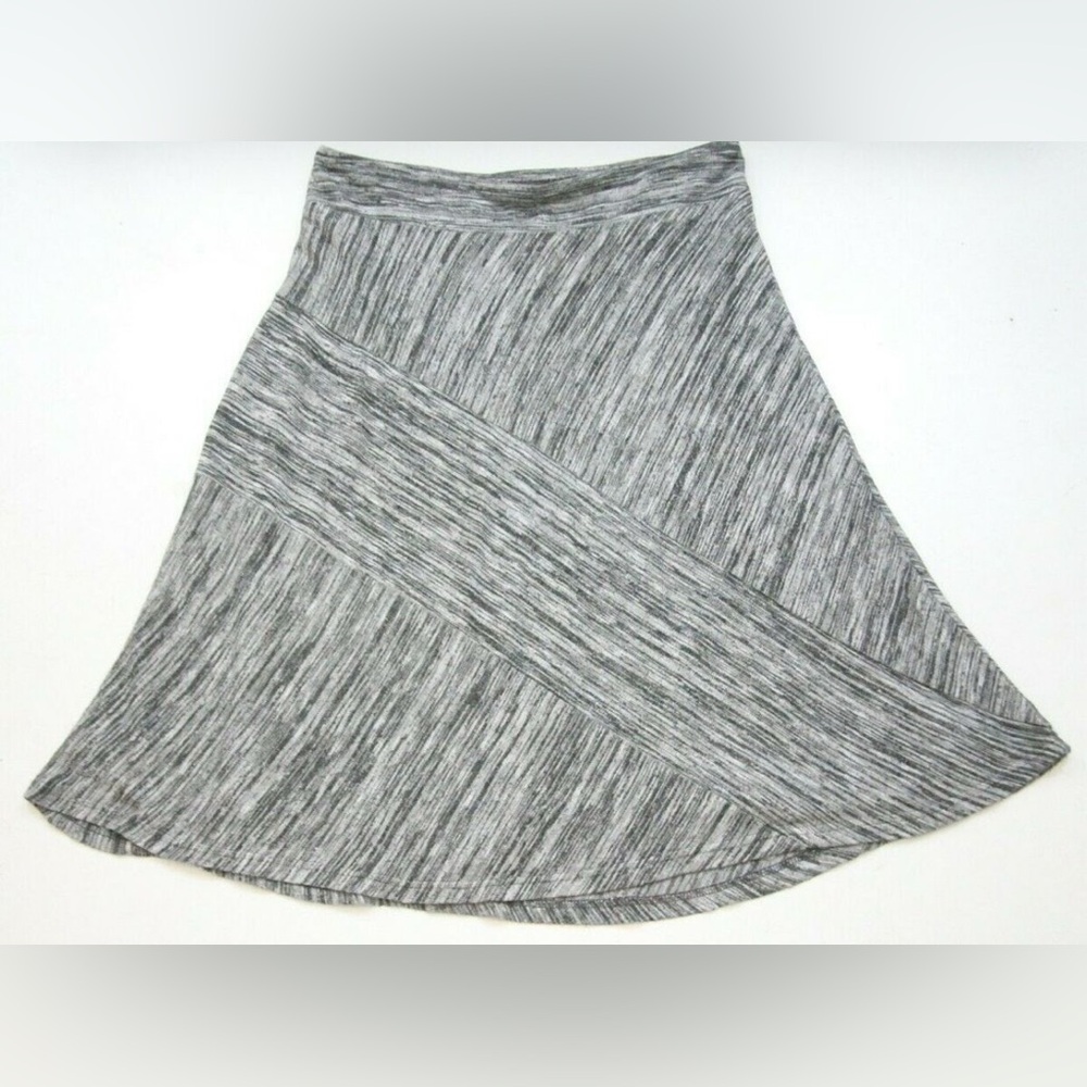 Zac & Rachel Gray Geometric Patterned Pull On Knit A-Line Skirt.   3X       NWT